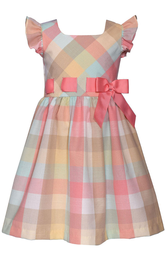 Bonnie Pull Checked Through Dress