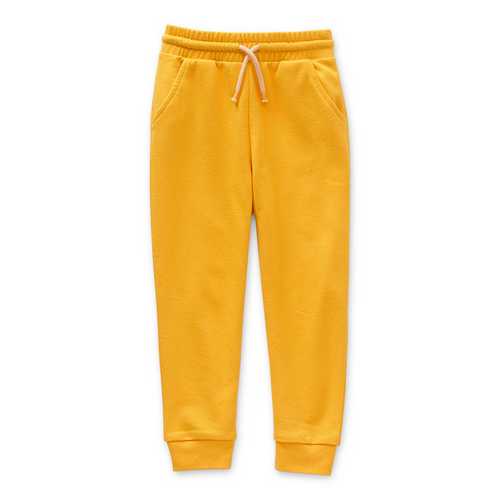Okie Dokie Toddler Boys Yellow Cuffed Jogger Pant