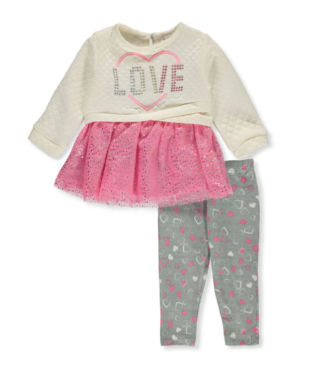 Real Love Leggings and Quilt Top Set TUDiki